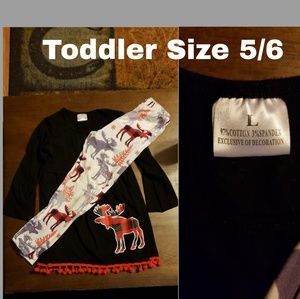💕Christmas Outfit for Toddler Size 5/6💕